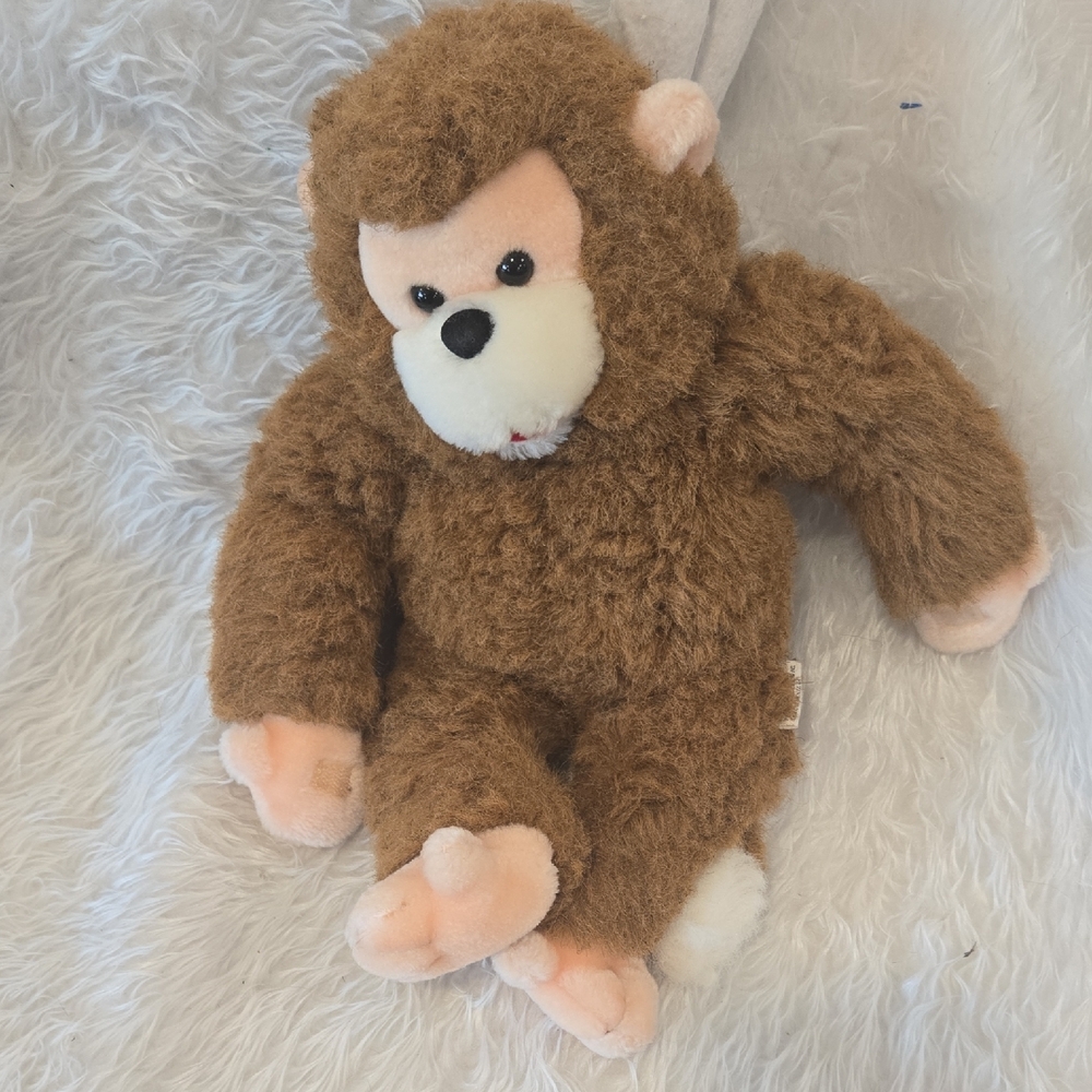 Vintage Plush Monkey by Preduque Designs – Soft & Cuddly